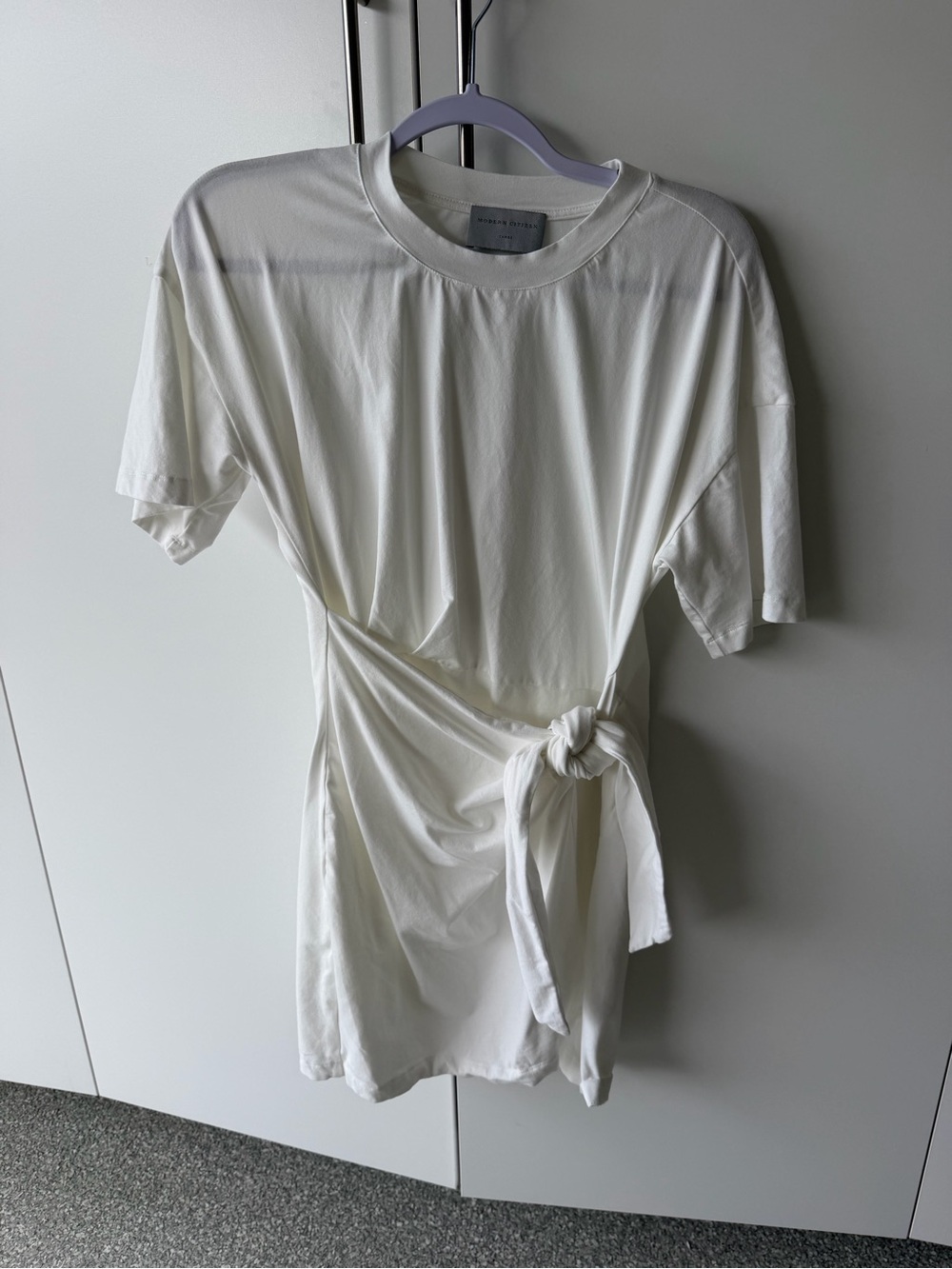 Modern citizen Fallon Organic Cotton T-Shirt Wrap Dress